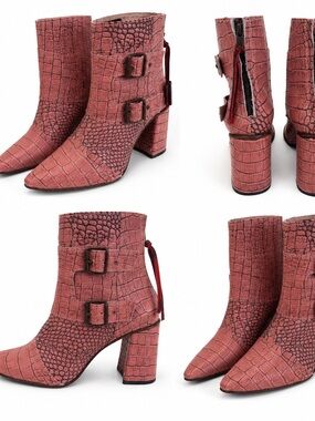 Freebird by Steven Pink Western Booties Size 10